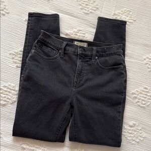 Madewell 10” Black High-Rise Skinny Jeans Size 26